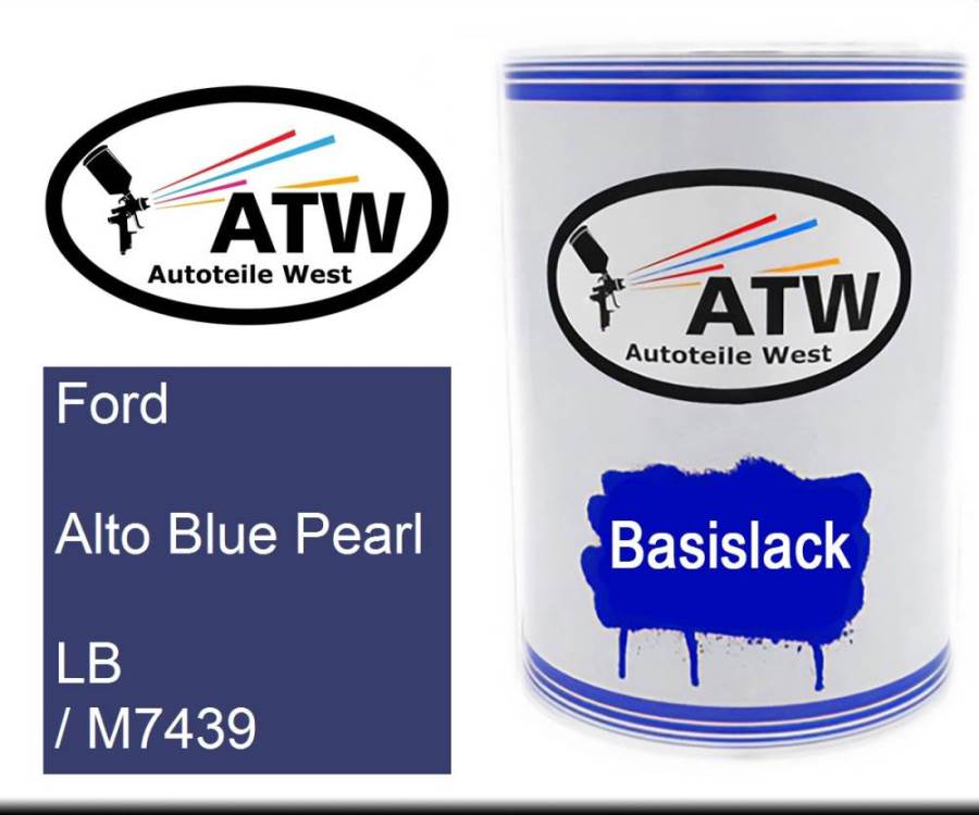 Ford, Alto Blue Pearl, LB / M7439: 500ml Lackdose, von ATW Autoteile West.